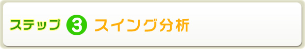 ステップ3　スイング分析